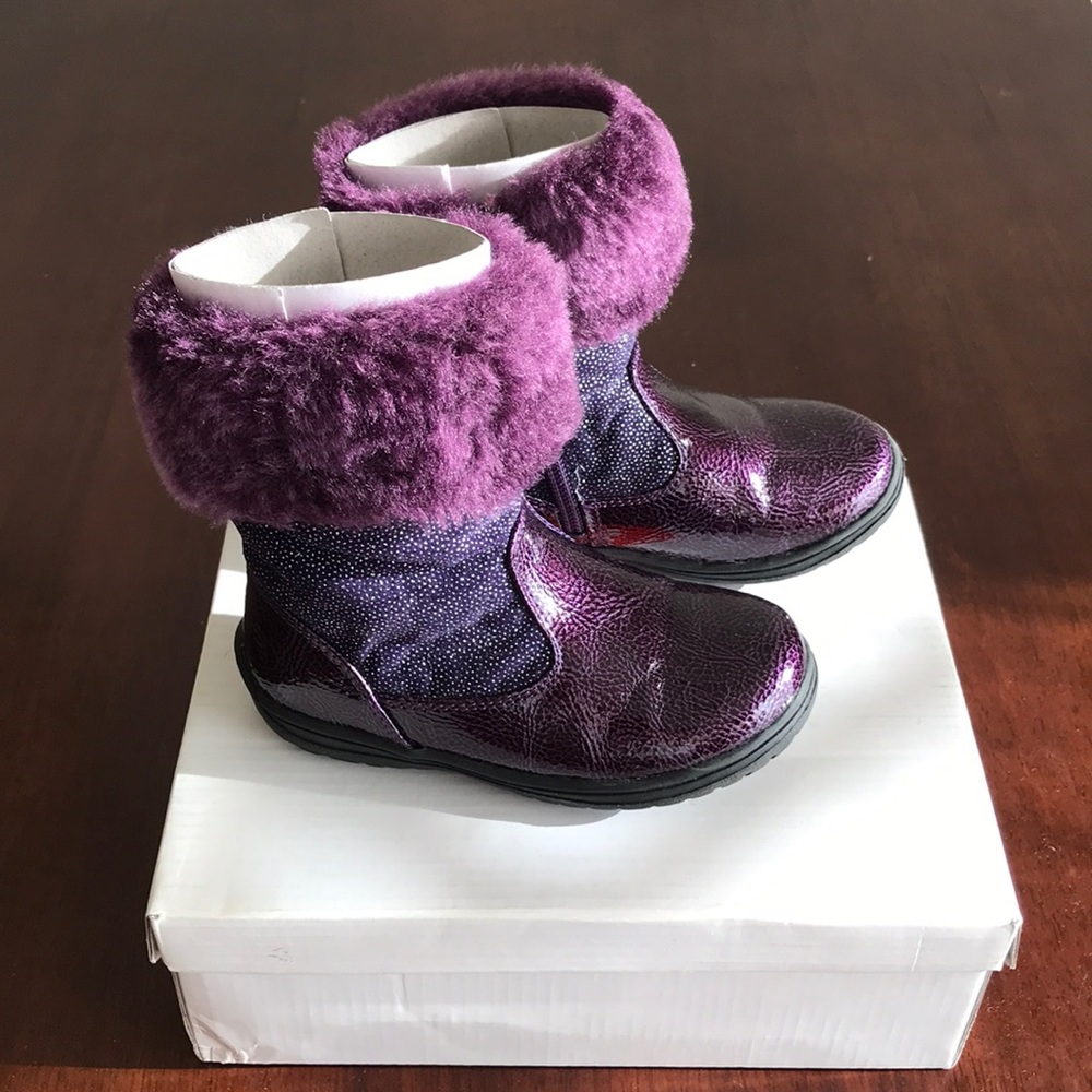 Rag purple boots size 26 Eur - US 9-9.5 toddler